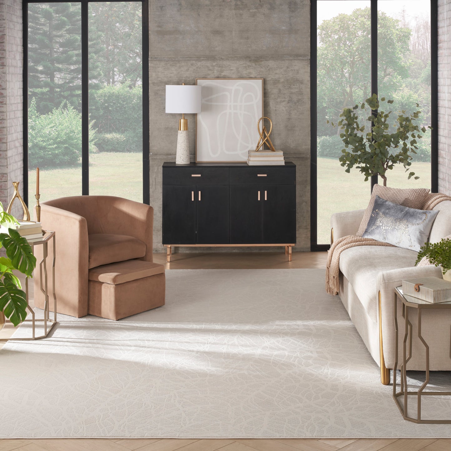 Nourison Home Desire  Beige  Contemporary