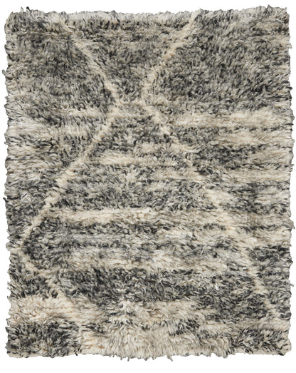 Calvin Klein San Antonio CK774 Charcoal Ivory Transitional Knotted Rug