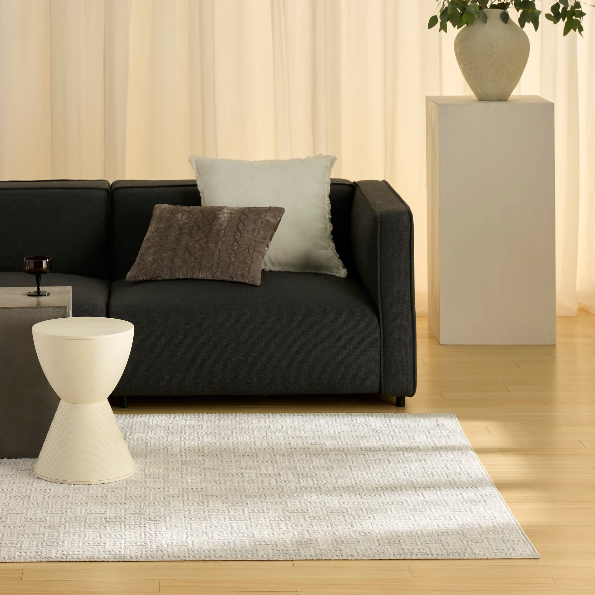 Nourison Home Nordic  Ivory Grey  Contemporary