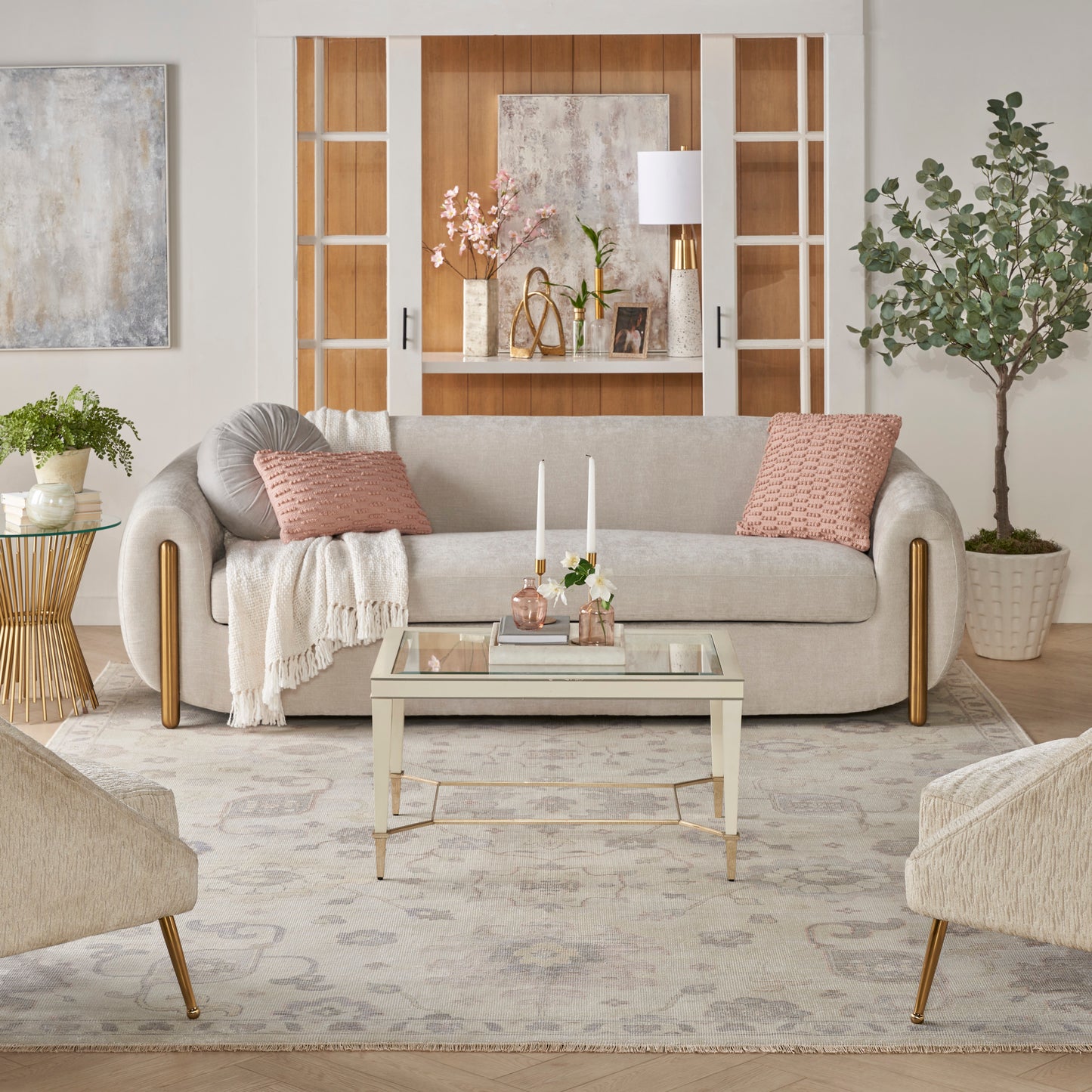 Nourison Home Aldora  Ivory Grey  Traditional