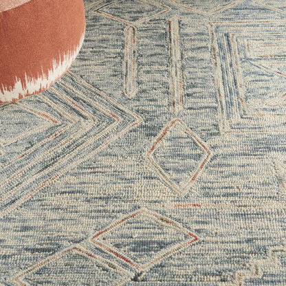 Nourison Home Interlock  Blue Multicolor  Contemporary