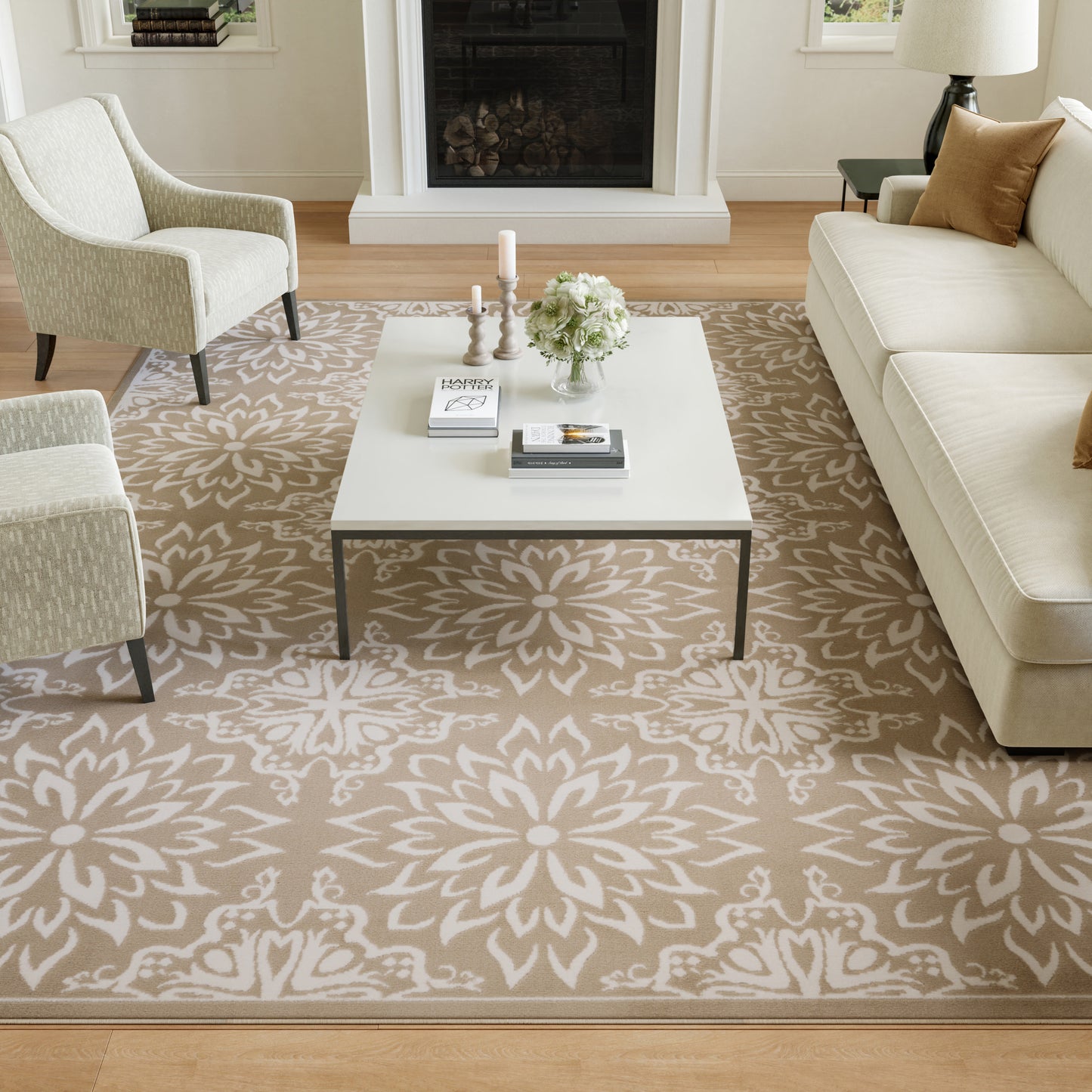 Nourison Home Jubilant  Taupe  Transitional