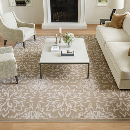 Nourison Home Jubilant  Taupe  Transitional