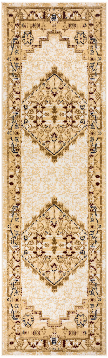 Nourison Home Grafix GRF43 Cream Multicolor Traditional Power-loomed Rug