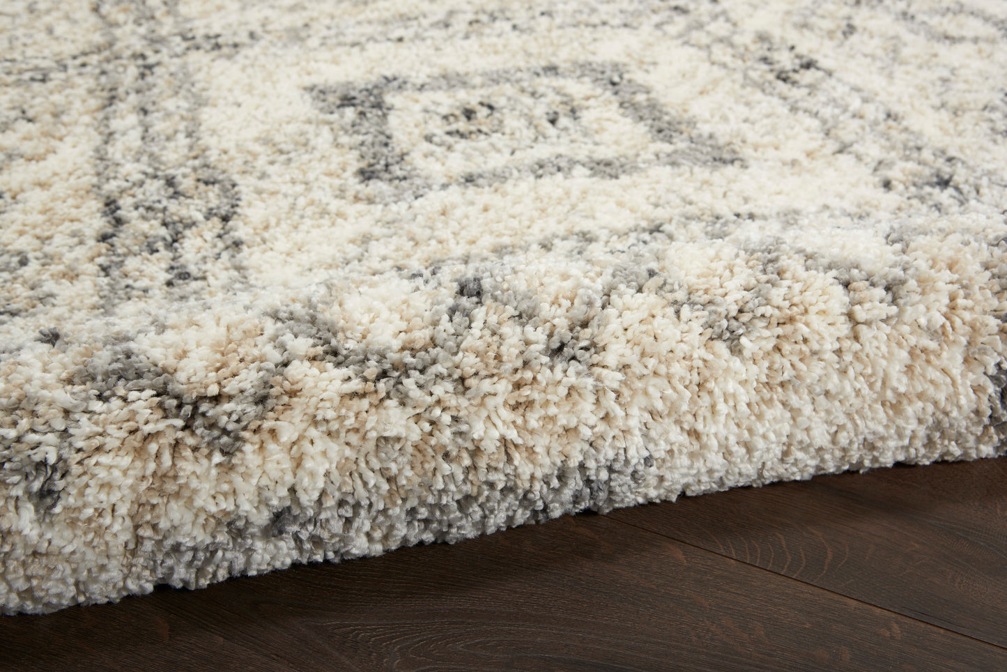 Nourison Home Oslo Shag  Ivory Grey  Contemporary