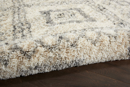 Nourison Home Oslo Shag  Ivory Grey  Contemporary