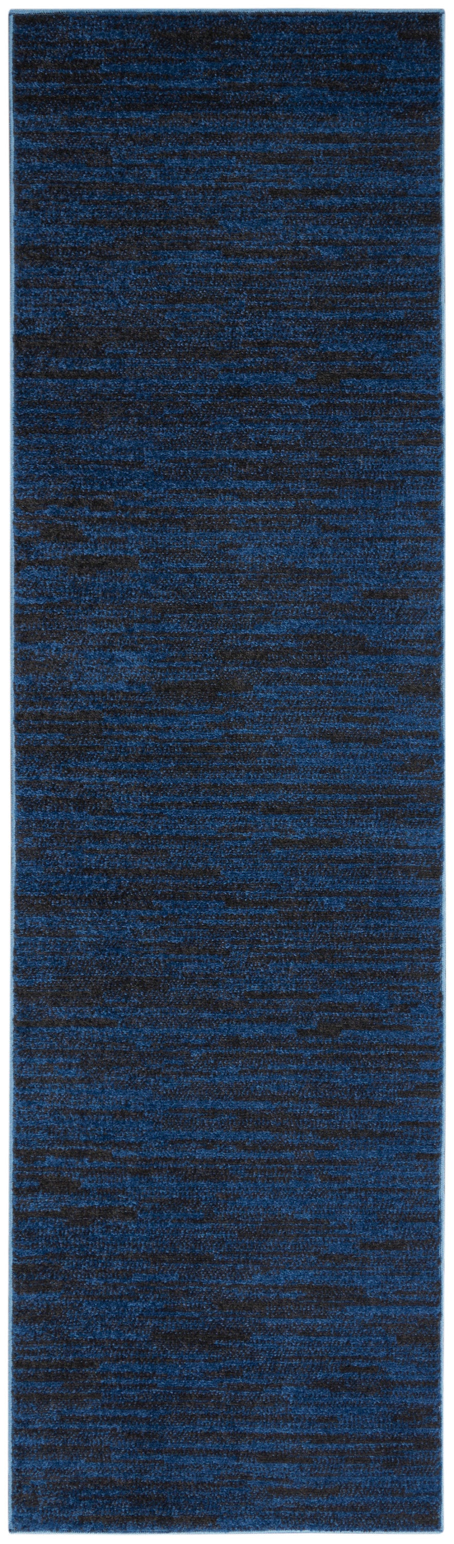 Nourison Home Nourison Essentials NRE01 Midnight Blue Contemporary Power-loomed Rug