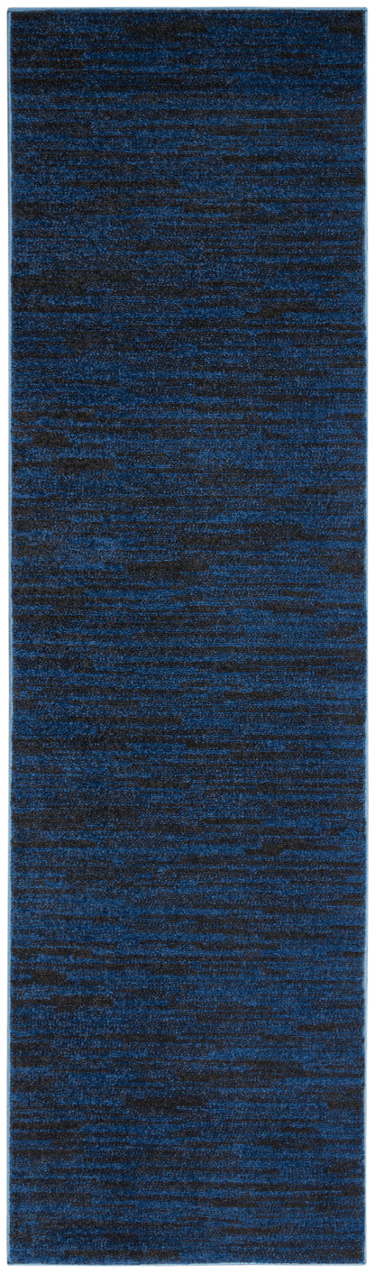 Nourison Home Nourison Essentials NRE01 Midnight Blue Contemporary Power-loomed Rug