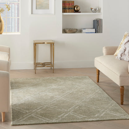 Nourison Home Venosa  Green Ivory  Contemporary