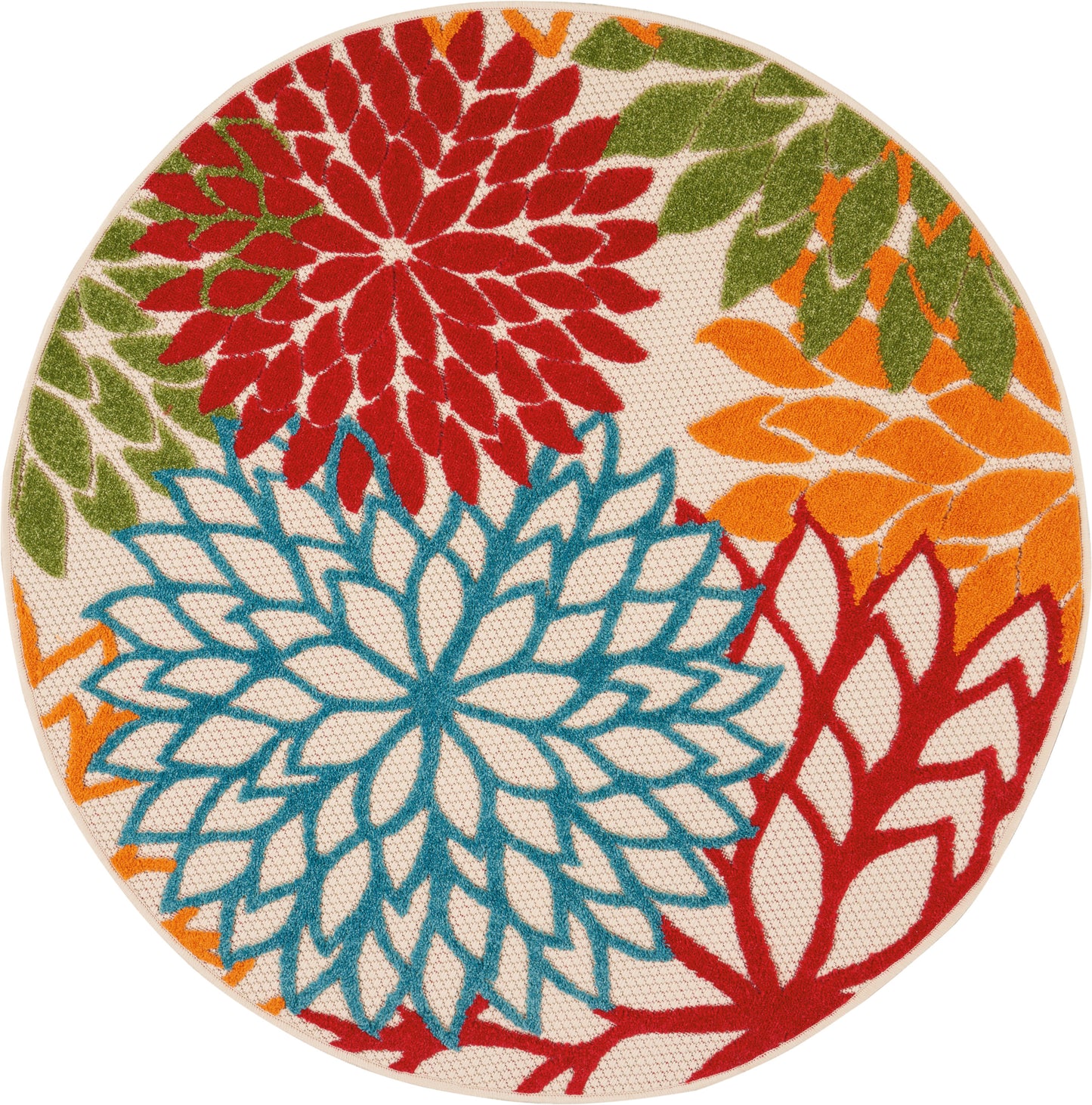 Nourison Home Aloha ALH05 Green Contemporary Power-loomed Rugs