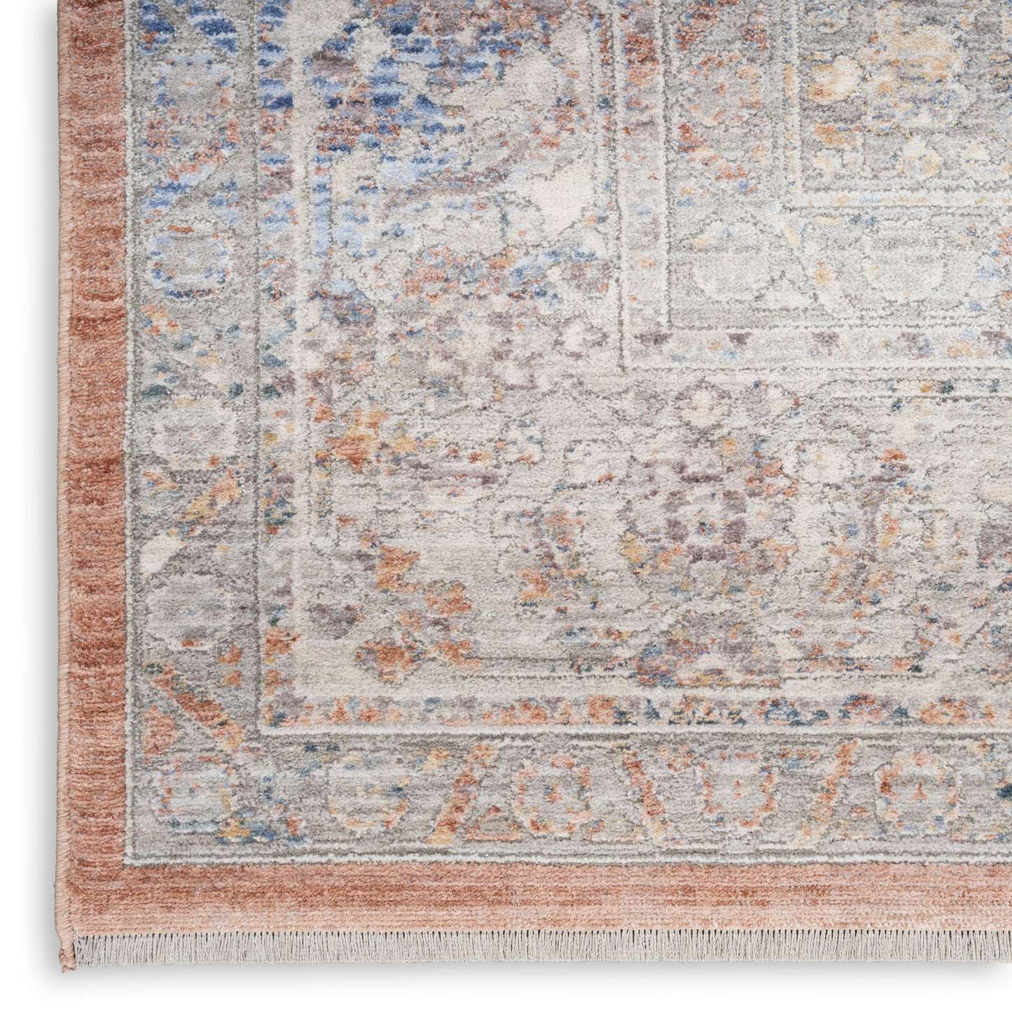 Nourison Home Elegant Heirlooms  Blue Multicolor  Traditional