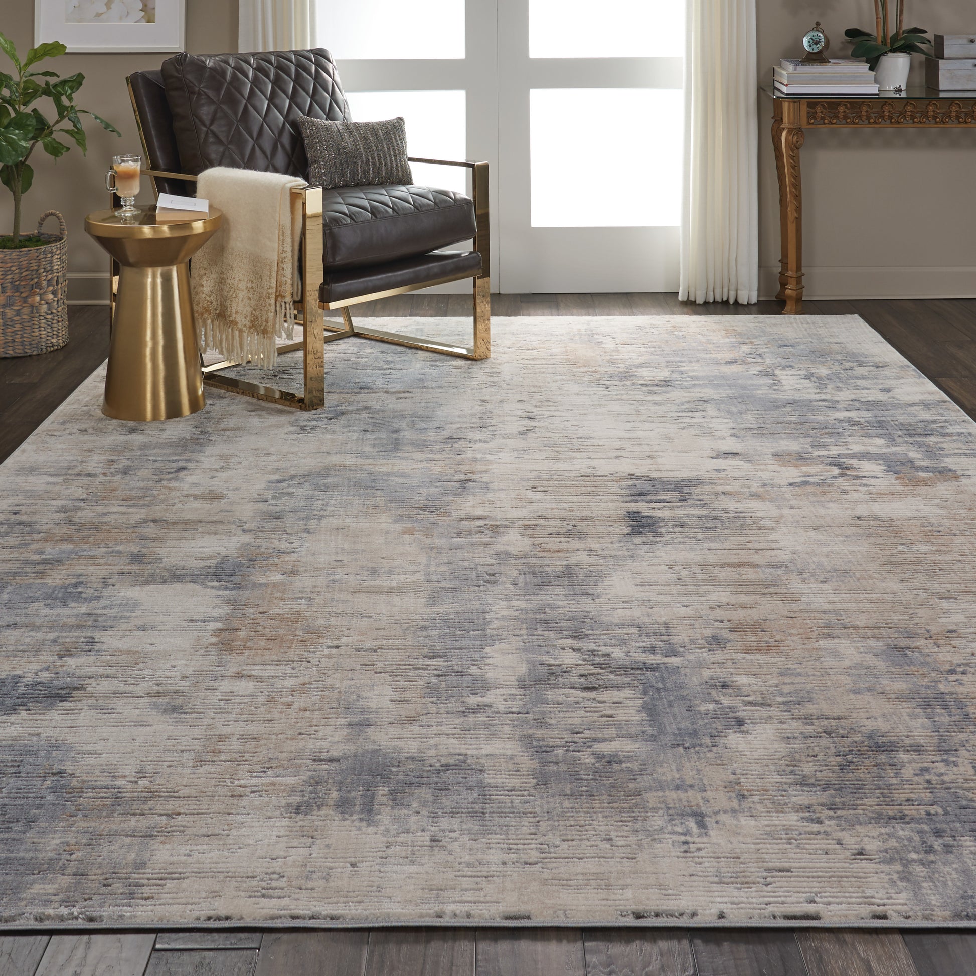Nourison Home Rustic Textures  Beige Grey  Contemporary