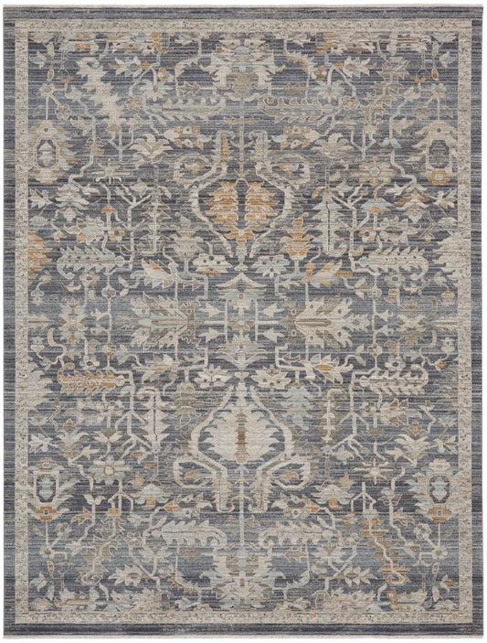 Nourison Home Lynx  Navy Multicolor  Transitional