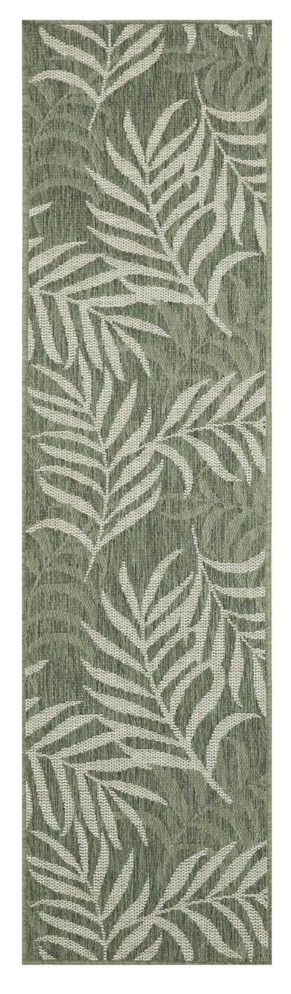 Nourison Home Garden Oasis GOA01 Green Ivory Contemporary Power-loomed Rug