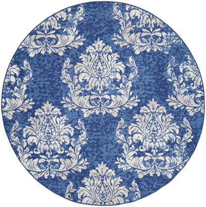 Nourison Home Whimsicle WHS11 Navy Ivory Contemporary Power-loomed Rug