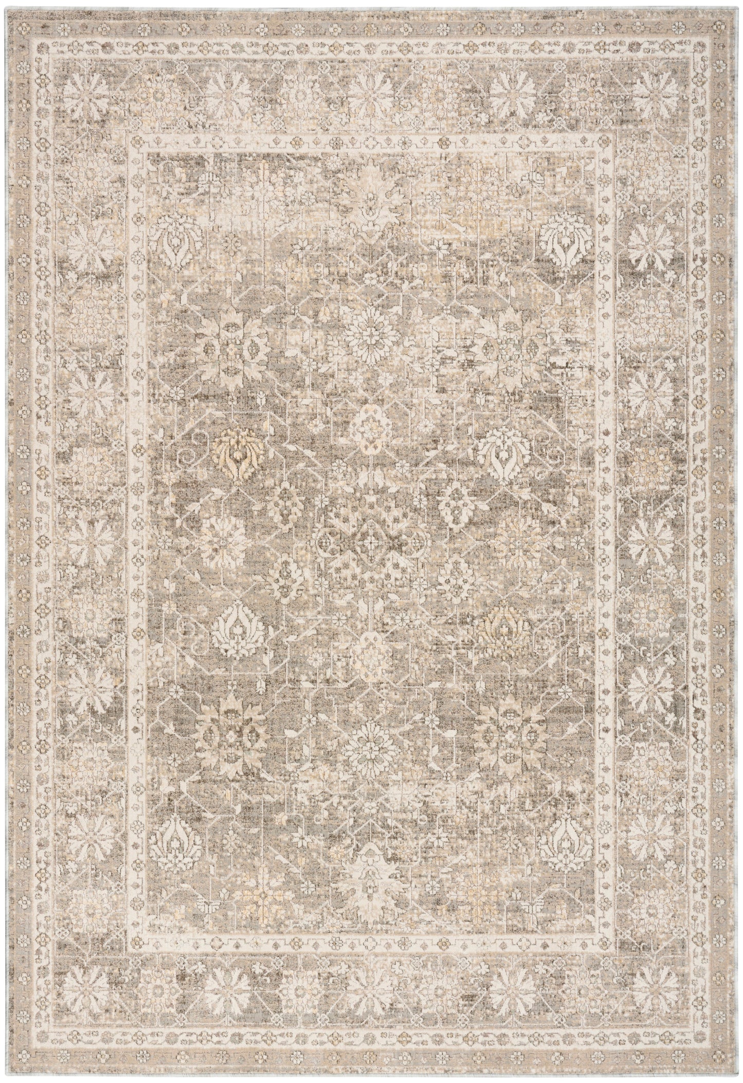Nourison Home Soft Mist  Ivory Grey  Traditional