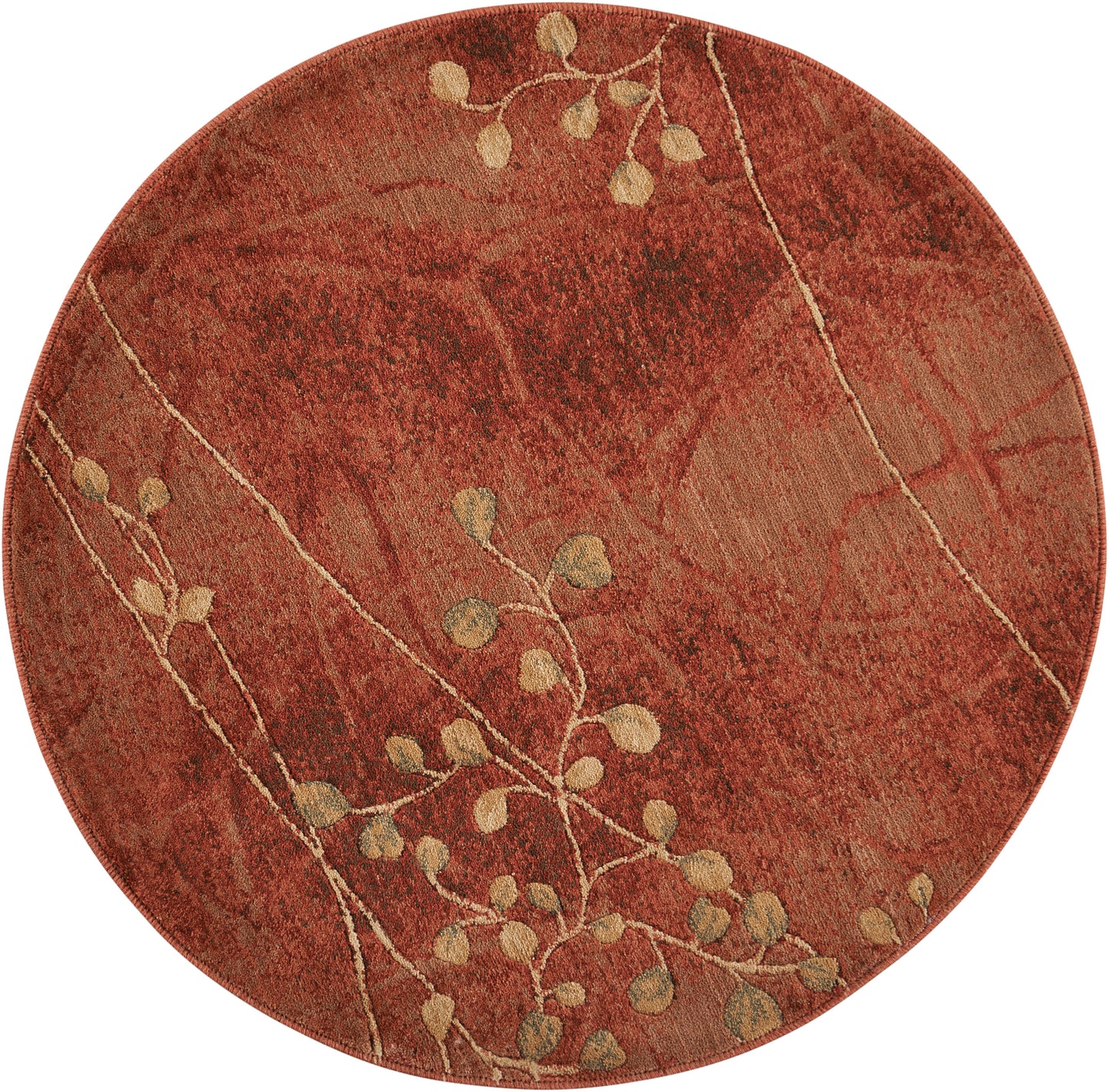 Nourison Home Somerset ST74 Flame Contemporary Power-loomed Rug