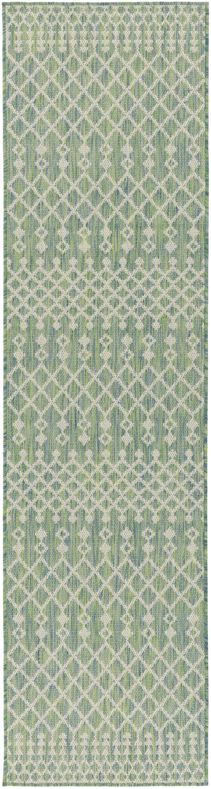 Nourison Home Positano POS02 Blue Green Contemporary Power-loomed Rug