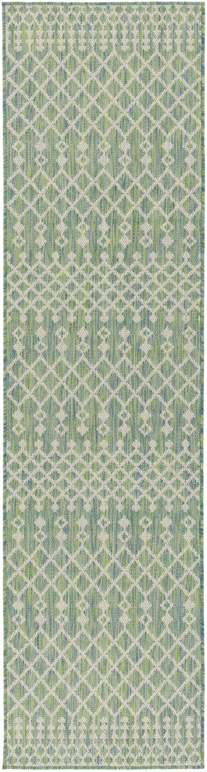 Nourison Home Positano POS02 Blue Green Contemporary Power-loomed Rug