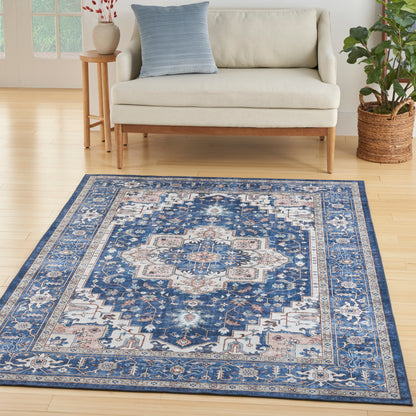 Nourison Home Fulton  Navy Ivory  Traditional