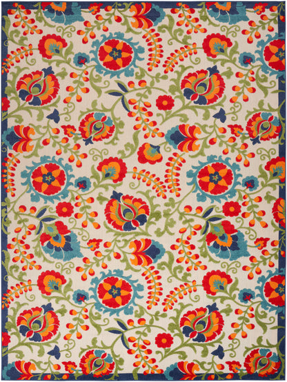 Nourison Home Aloha ALH17 Multicolor Contemporary Power-loomed Rugs