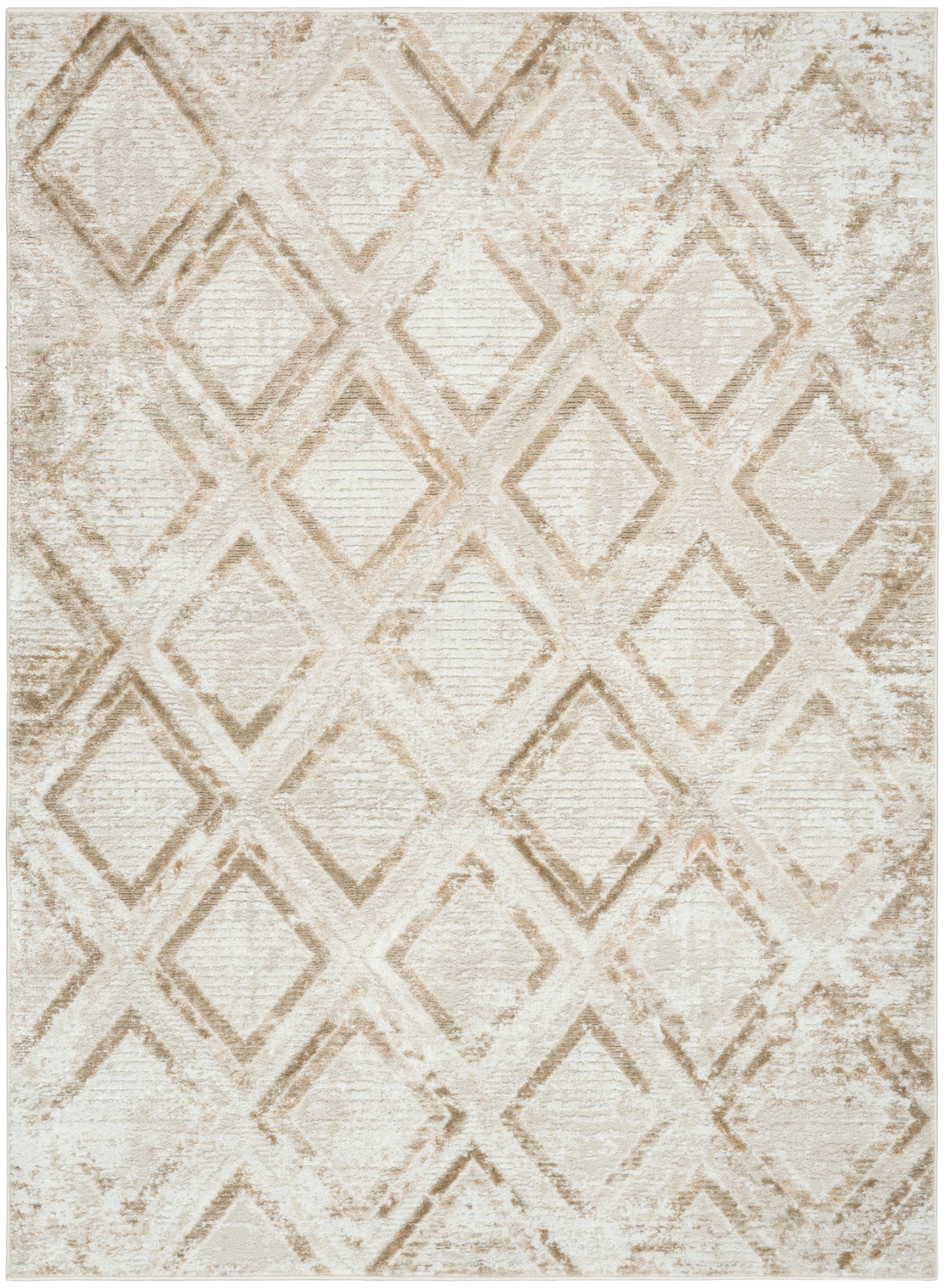 Nourison Home Dekor DEK05 Ivory Taupe Contemporary Machine Woven Rug
