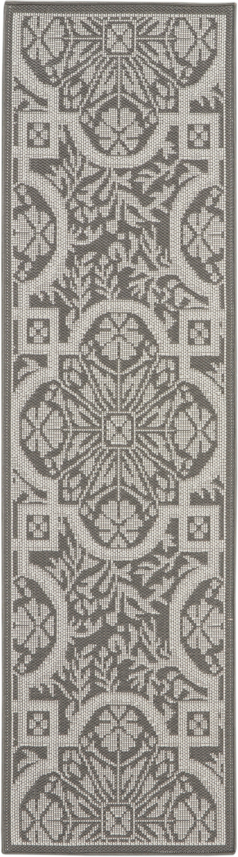Nourison Home Aruba ARB02 Ivory Grey Transitional Power-loomed Rug