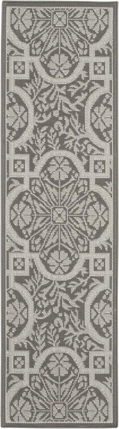 Nourison Home Aruba ARB02 Ivory Grey Transitional Power-loomed Rug