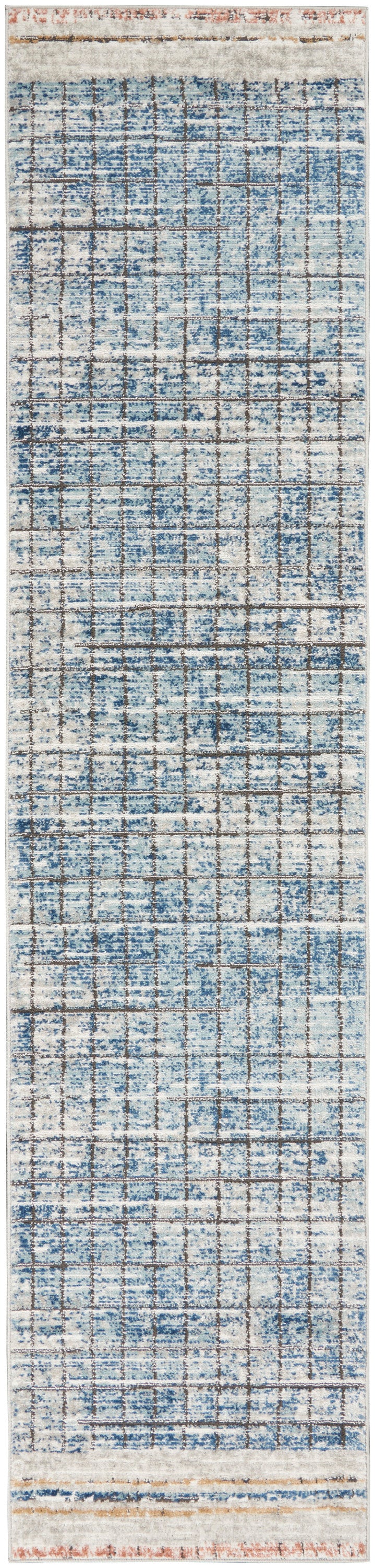 Nourison Home Quarry QUA13 Blue Contemporary Power-loomed Rugs