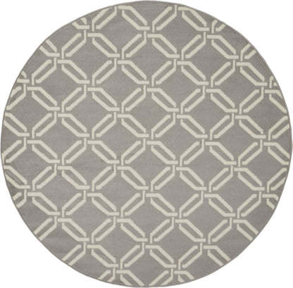 Nourison Home Jubilant JUB17 Grey Contemporary Power-loomed Rug