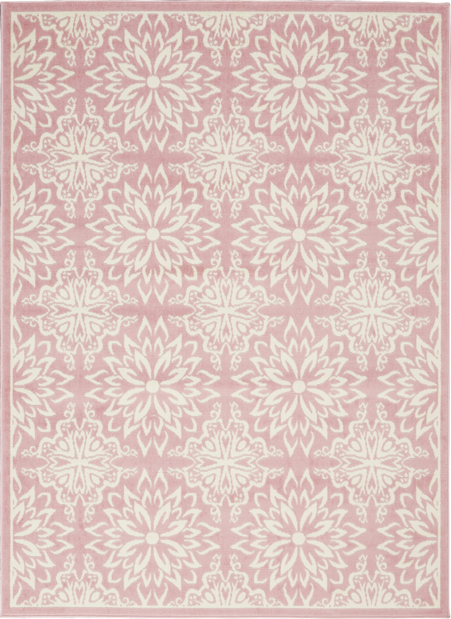Nourison Home Jubilant JUB06 Ivory Pink Transitional Power-loomed Rug