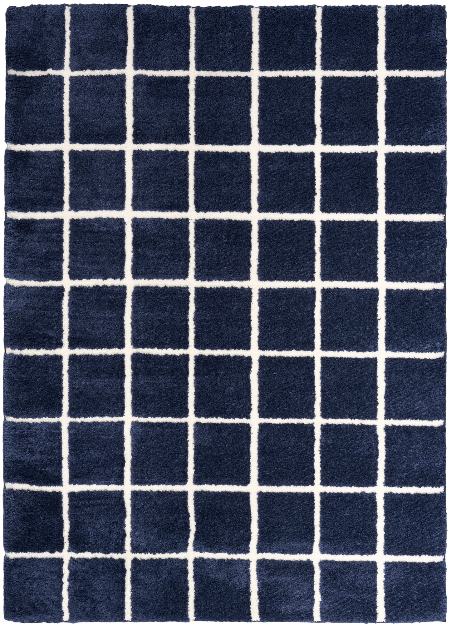 DKNY West End Ave WTE01 Navy Ivory Contemporary Loom-woven Rug
