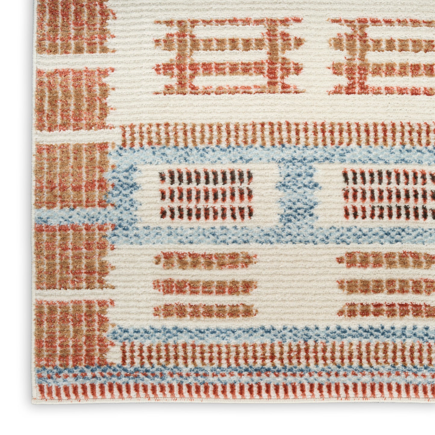 Nourison Home Nordic  Ivory Rust  Contemporary