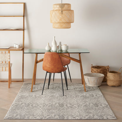 Nourison Home Solace  Ivory Grey  Contemporary