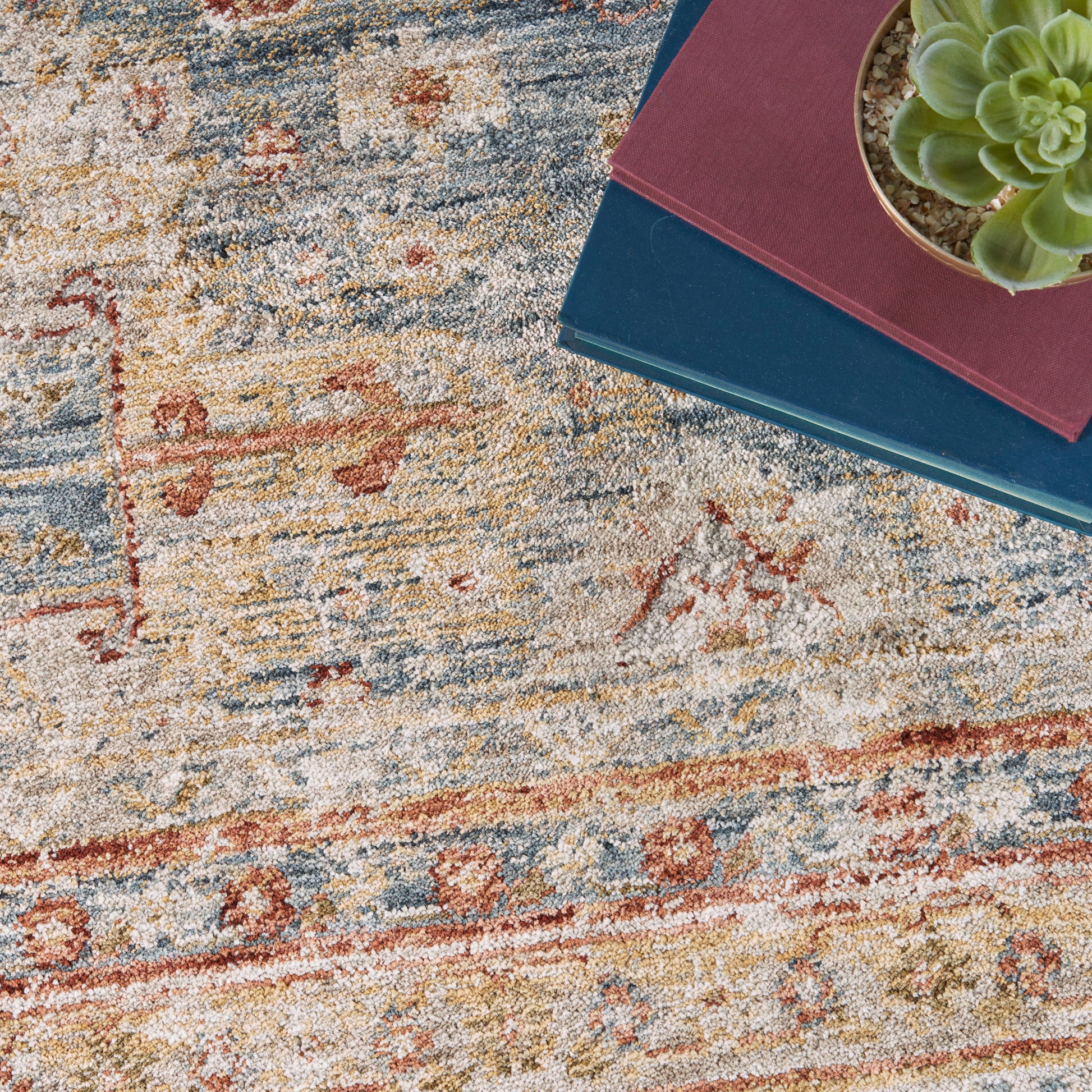 Nourison Home Sahar  Blue  Traditional