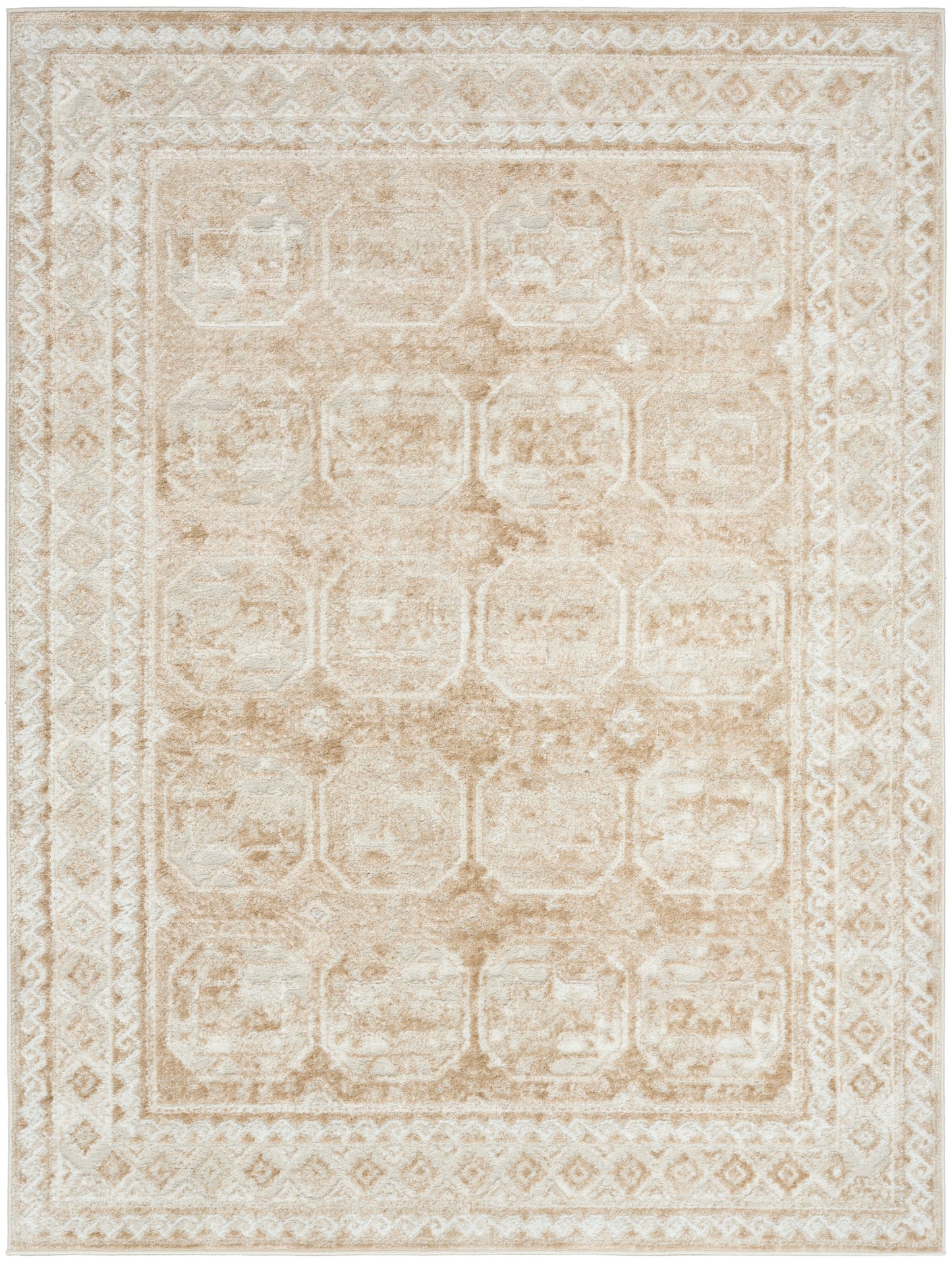 Nourison Home Dekor DEK01 Cream Beige Traditional Machine Woven Rug