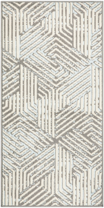 Nourison Home Grafix GRF39 Grey Contemporary Power-loomed Rug