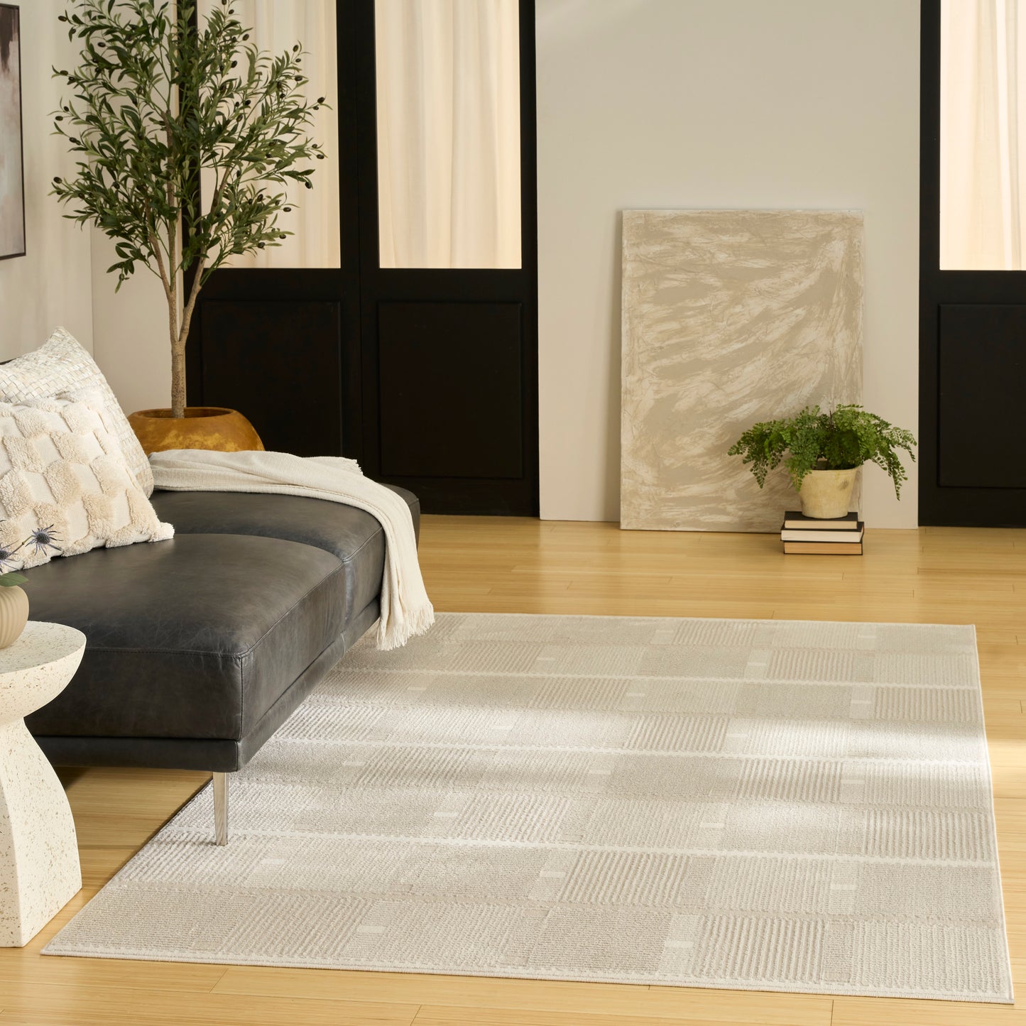 Nourison Home Nordic  Ivory Beige  Contemporary