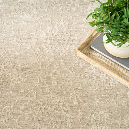 Nourison Home Moonlit  Ivory Grey  Traditional