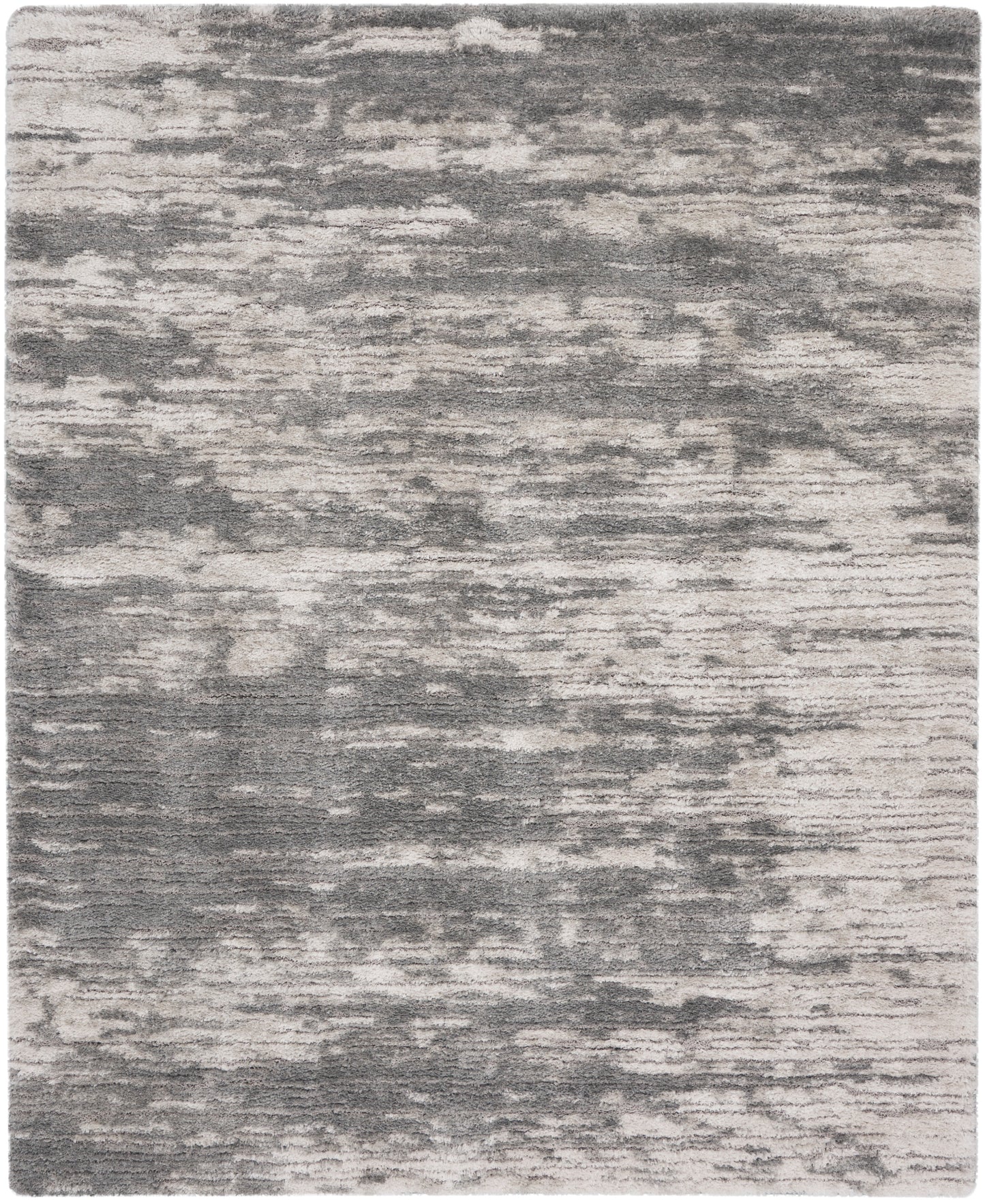 Nourison Home Dreamy Shag DRS02 Charcoal Ivory Contemporary Power-loomed Rug