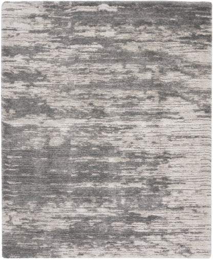 Nourison Home Dreamy Shag DRS02 Charcoal Ivory Contemporary Power-loomed Rug