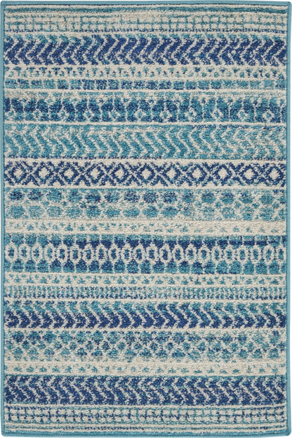 Nourison Home Passion PSN26 Navy Blue Contemporary Power-loomed Rugs