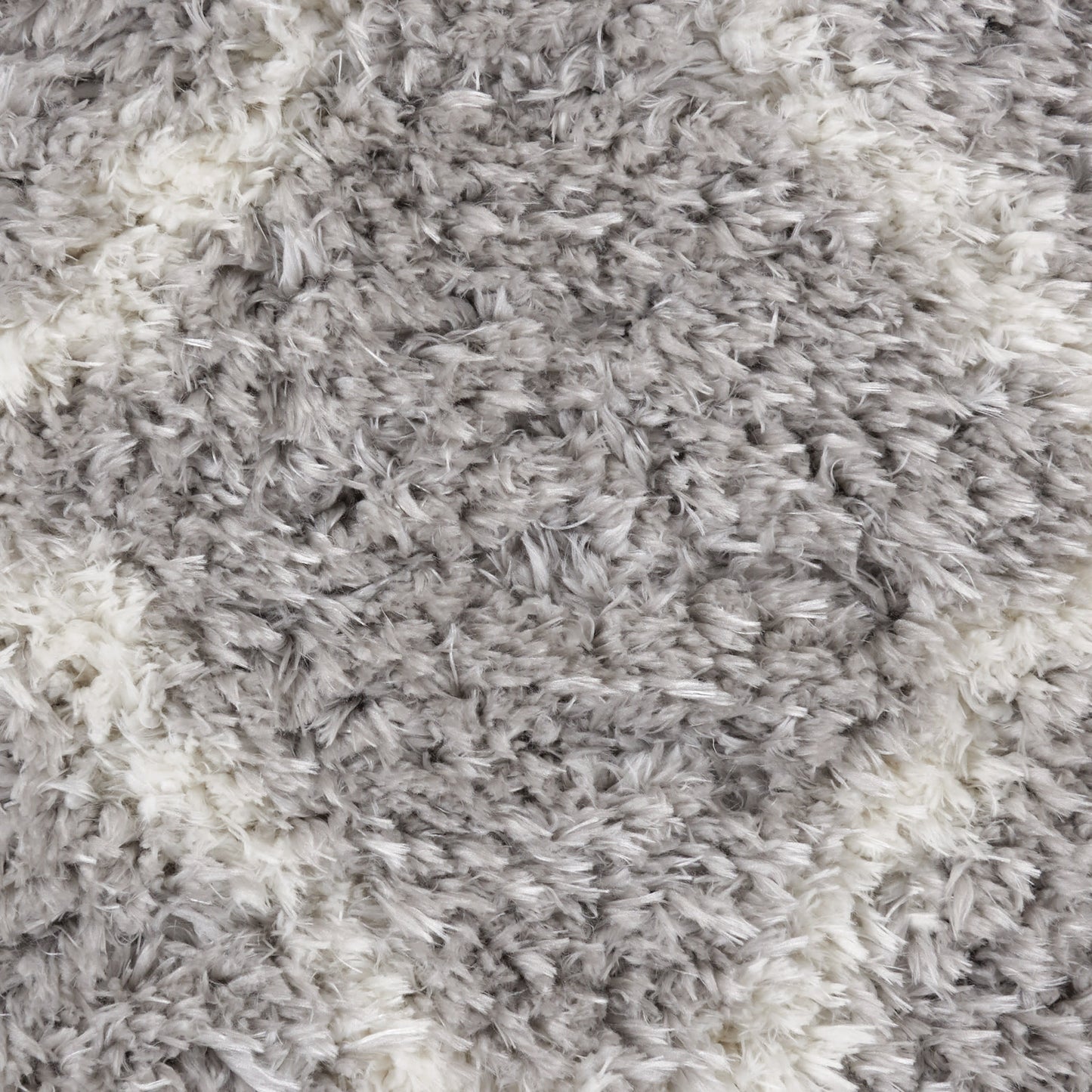 Nourison Home Luxe Shag  Grey Ivory  Contemporary