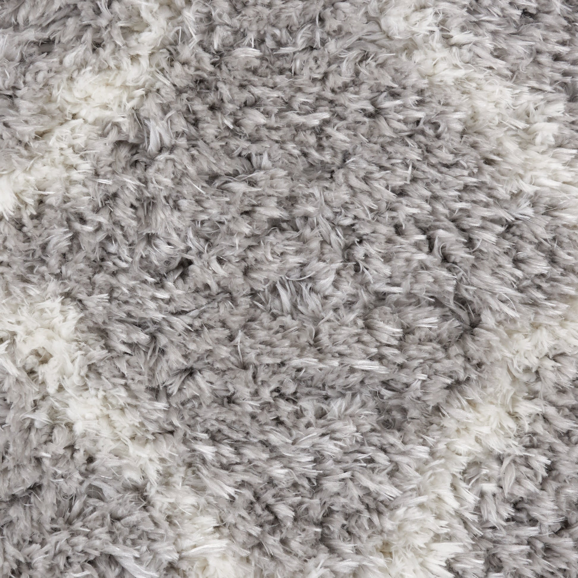 Nourison Home Luxe Shag  Grey Ivory  Contemporary