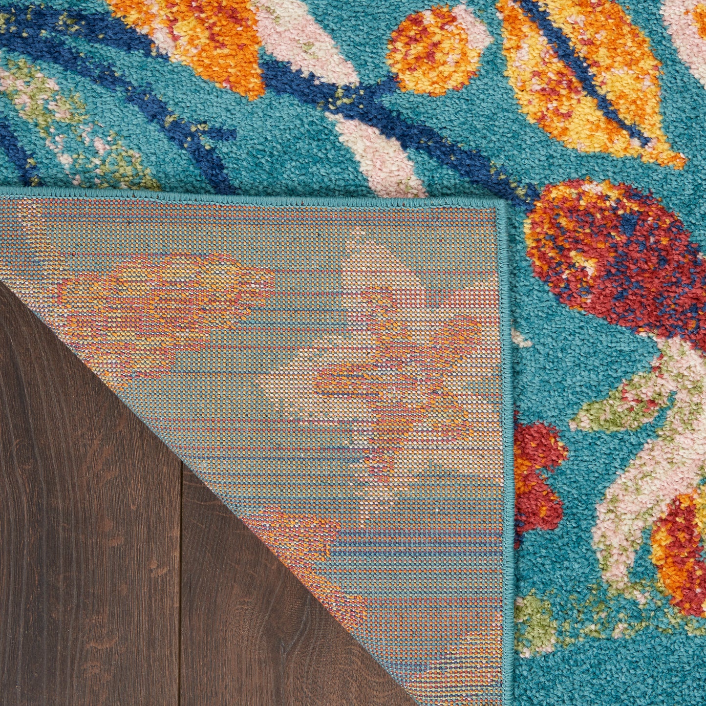 Nourison Home Allur  Turquoise Multicolor  Contemporary