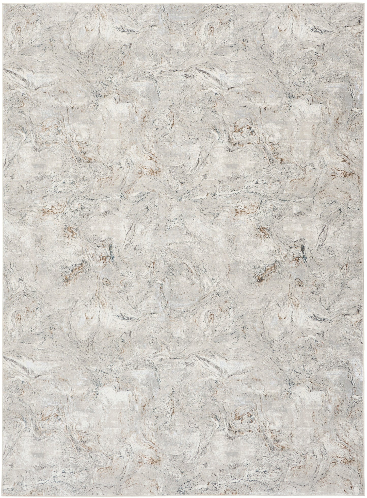 Nourison Home Glitz GLZ20 Grey Multicolor Contemporary Power-loomed Rug