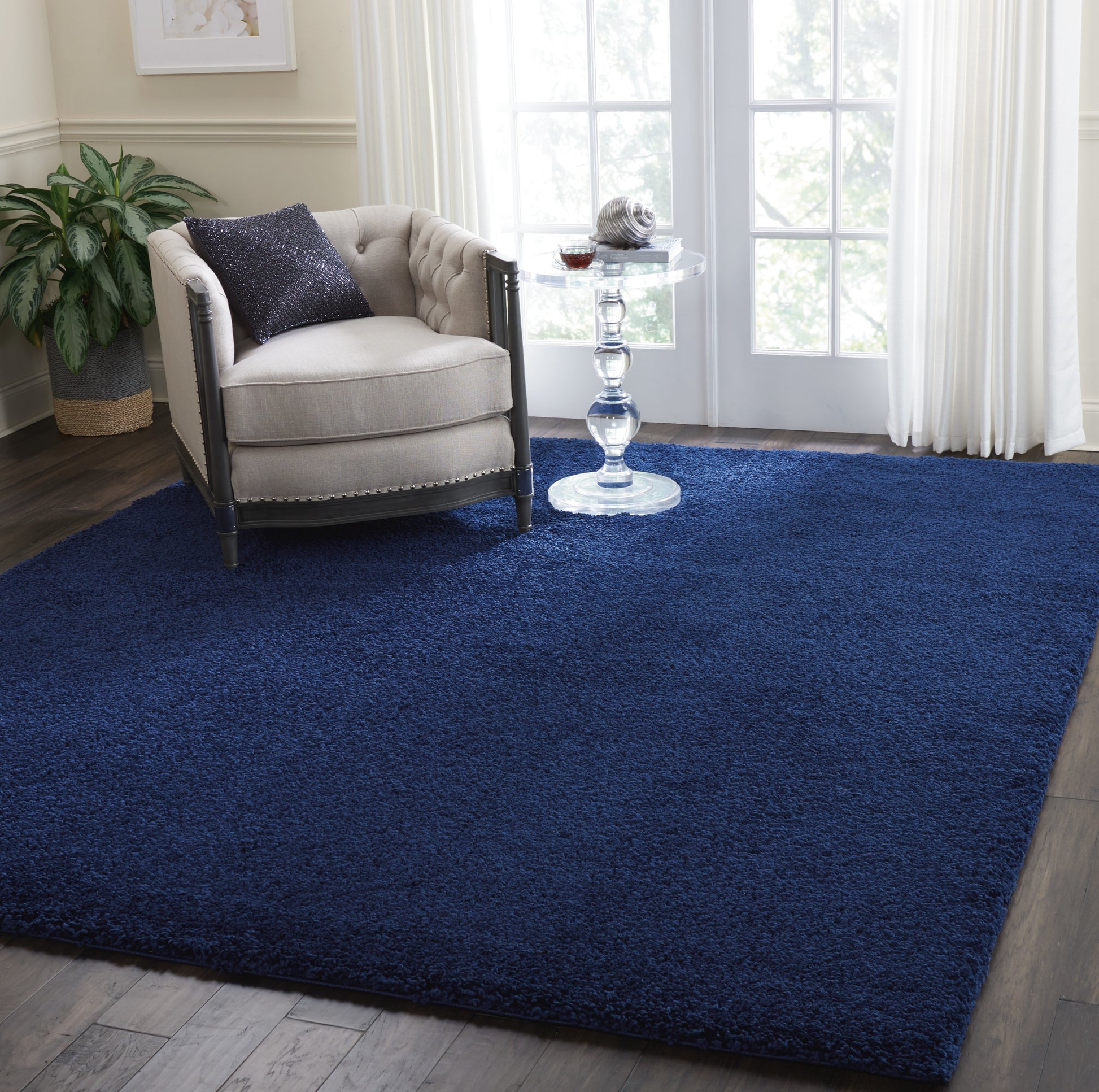 Nourison Home Malibu Shag  Navy  Contemporary