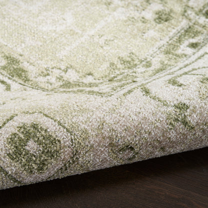 Nourison Home Astra Machine Washable  Ivory Green  Traditional