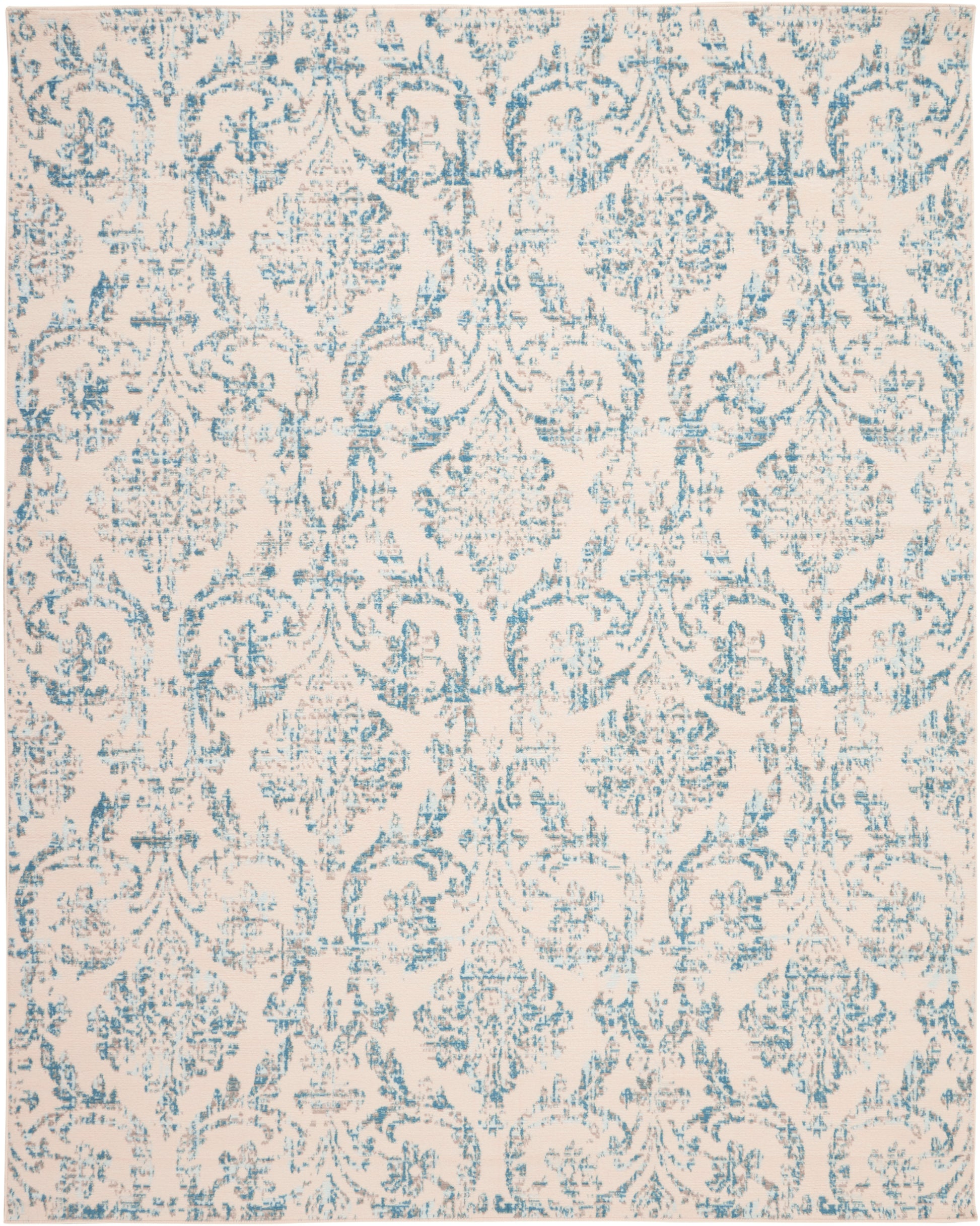Nourison Home Jubilant  Ivory Blue  Transitional