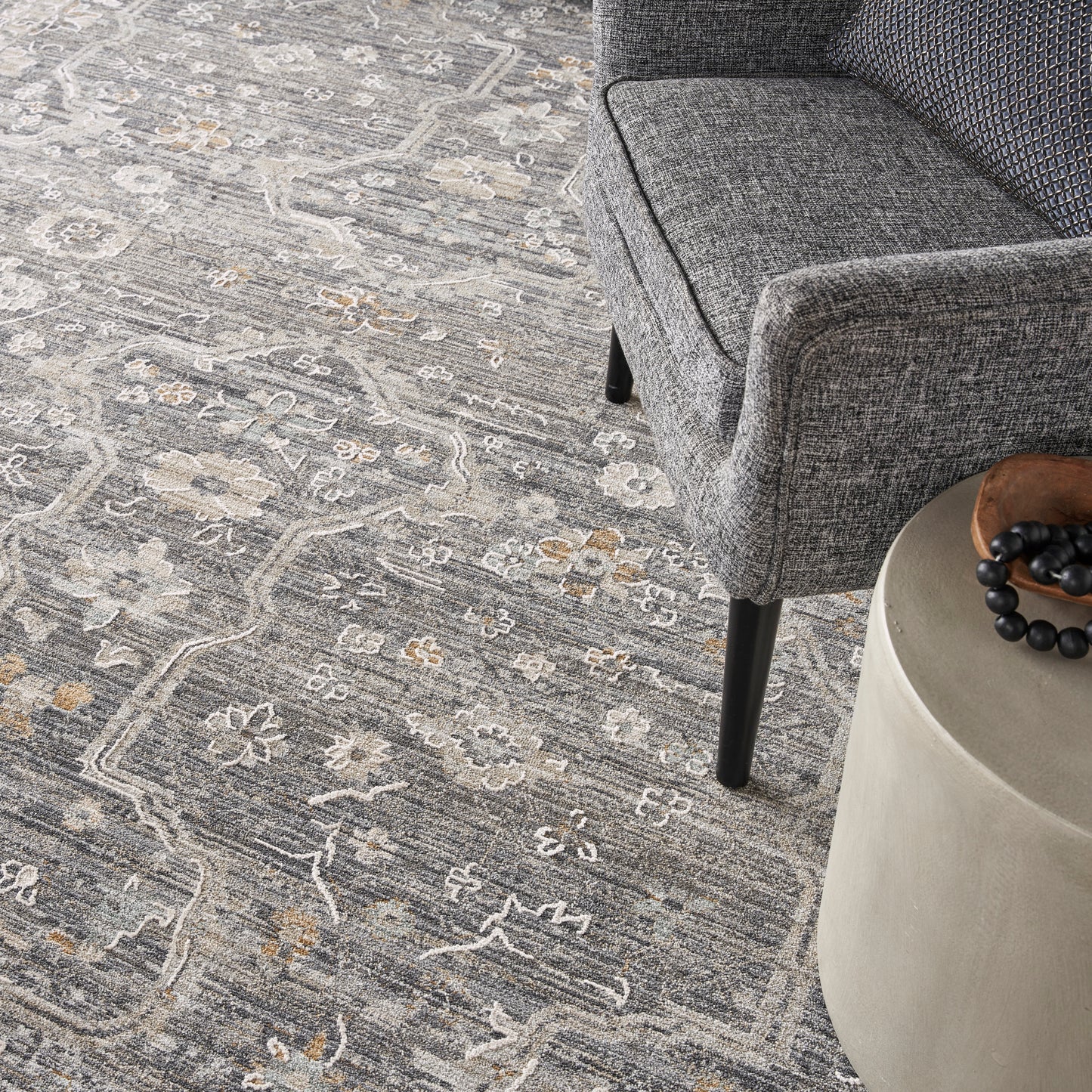 Nourison Home Lynx  Slate Multicolor  Transitional